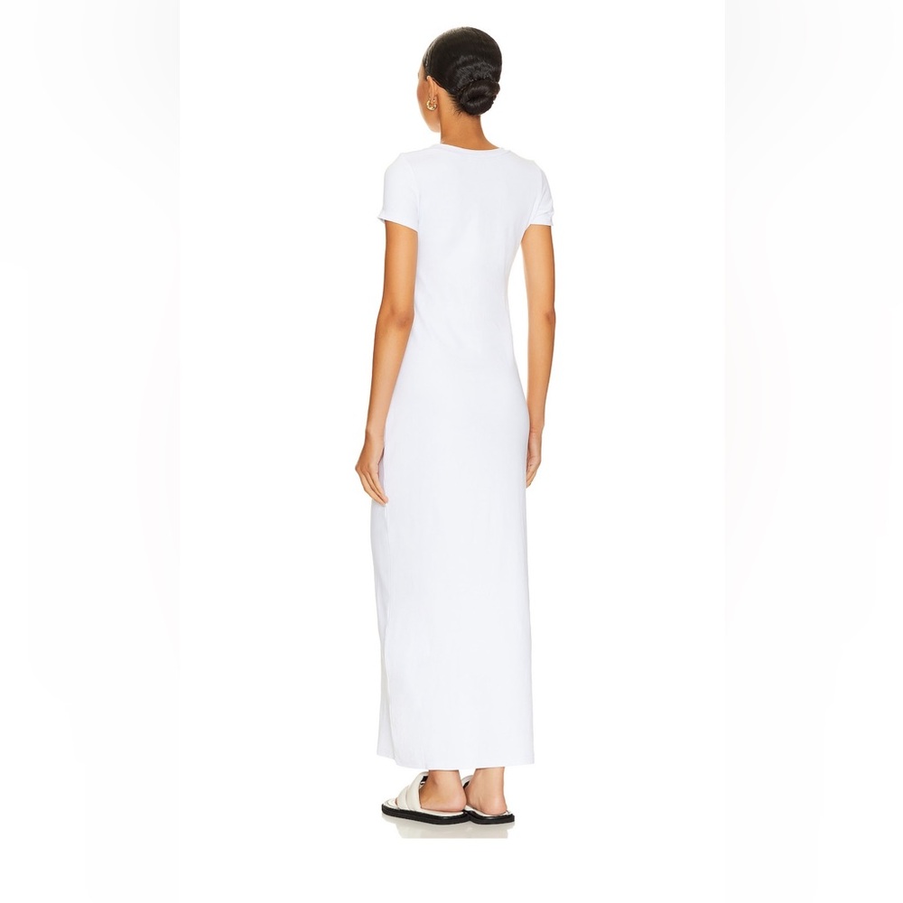 SNDYS BLAIR DRESS - Classic White Short-Sleeve Maxi Dress - Picture 2 of 4